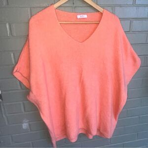 Yolly Italy Coral Alpaca Loose Fit Slouchy Pullover Sweater L